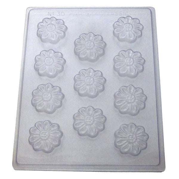 Flat Daisy Chocolate Mould. Homestyle #30 Carousel 1
