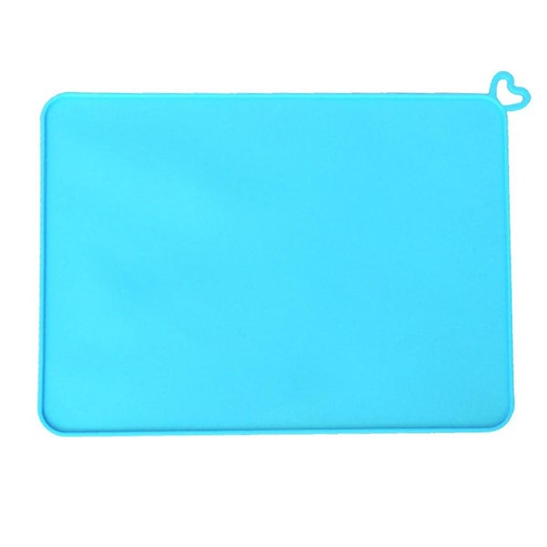 Pet Feeding Mat Waterproof Silicone Dog Cat Food Bowl Mat Raised Edges Stop Fo Carousel 1