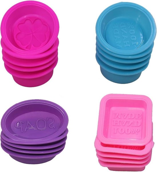 Silicone Soap Making Molds Square Oval Round Shape Cupcake Muffin Sweet Baking Carousel 1