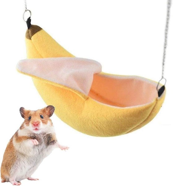 Banana Hamster Bed House Cozy Hammock For Small Animals Sugar Glider Hamster A Carousel 1