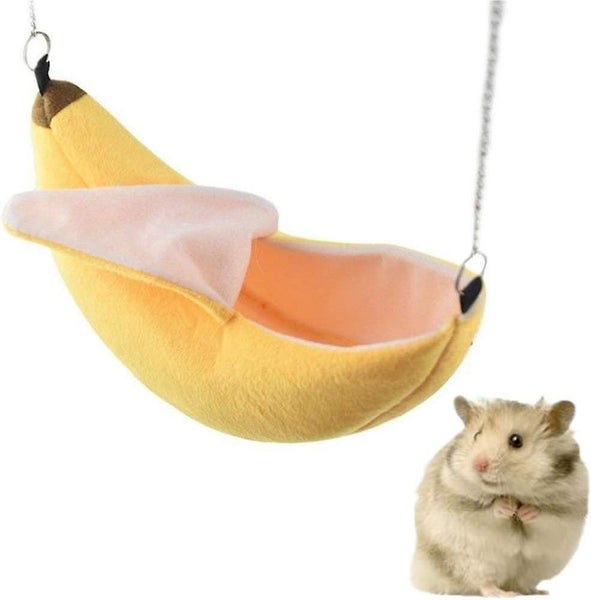 Banana Hamster Bed House Cozy Hammock For Small Animals Sugar Glider Hamster A Carousel 4