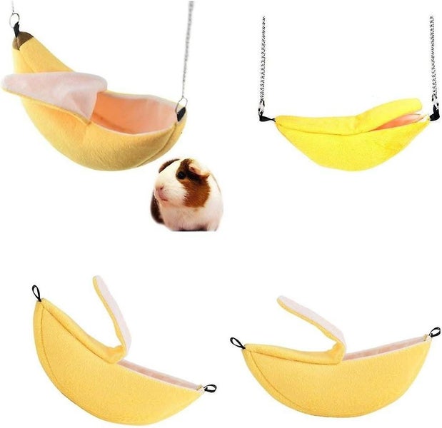 Banana Hamster Bed House Cozy Hammock For Small Animals Sugar Glider Hamster A Carousel 2