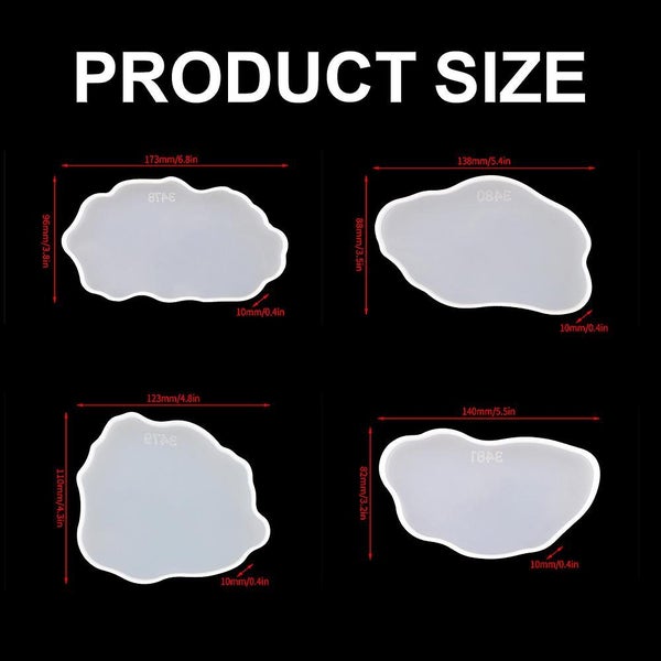 Coaster Resin Molds Diy Crafts Home Decoration Making Agate Coasters Set Carousel 2