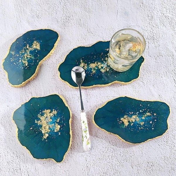 Coaster Resin Molds Diy Crafts Home Decoration Making Agate Coasters Set Carousel 5