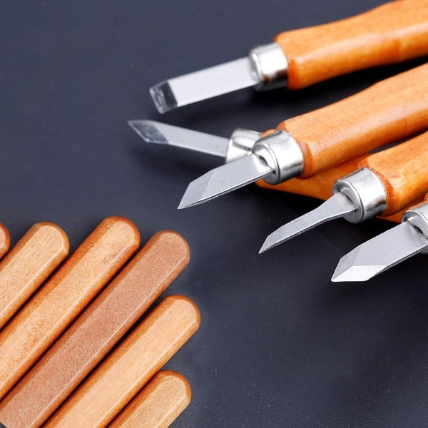 12-piece Wood Carving Tools Set Sk2 Carbon Steel Wood Chisels With Sharpening Carousel 5