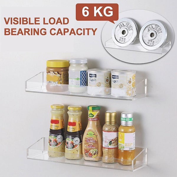 1 Piece Acrylic Sewn Mirror Cabinet Layer Partition Storage Bathroom Wall Moun Carousel 5