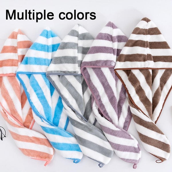 Super Absorbent Microfiber Hair Drying Towel Wrap For Wet Hair - Soft Hair Towe Carousel 5