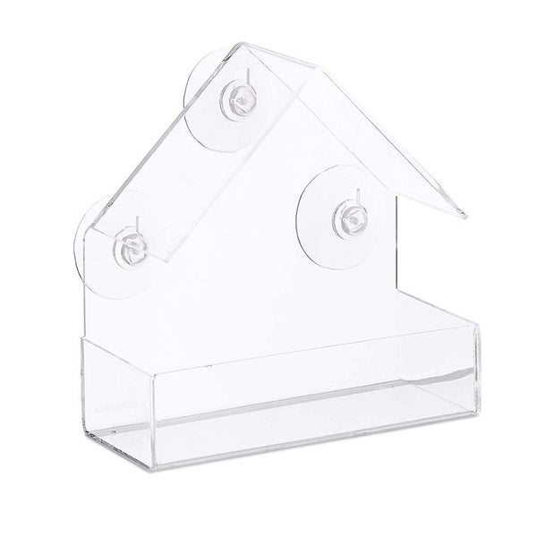 Clear Window Bird Feeder Wild Bird Feeder 3 Suction Cup Feeders Carousel 2