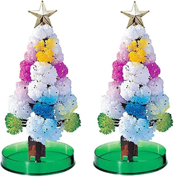 2pcs Magic Tree For Arbor Day Diy Crystal Paper Growing Tree Kit Novelty Educa Carousel 1
