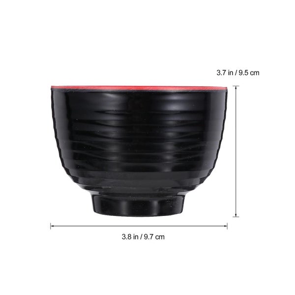 2pcs Japanese Style Cover Small Bowl Miso Bowl Small Soup Bowl Hot Pot Bowl Carousel 3