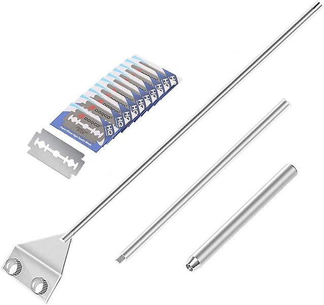 Easy Aquarium Maintenance Long Algae Scraper With Stainless Steel Blade65cm Carousel 1