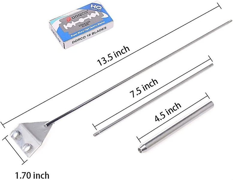 Easy Aquarium Maintenance Long Algae Scraper With Stainless Steel Blade65cm Carousel 2