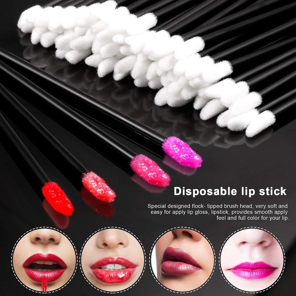 300pcs Disposable Lip Brushes Makeup Brush Kit For Lip Gloss Application Carousel 5