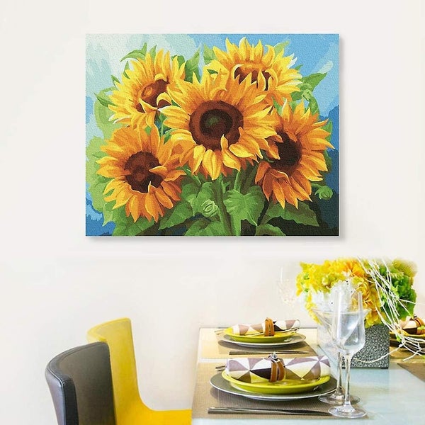 5d Diamond Painting Kit Sunflower Jewelry Decoration For Adults And Kids Carousel 2