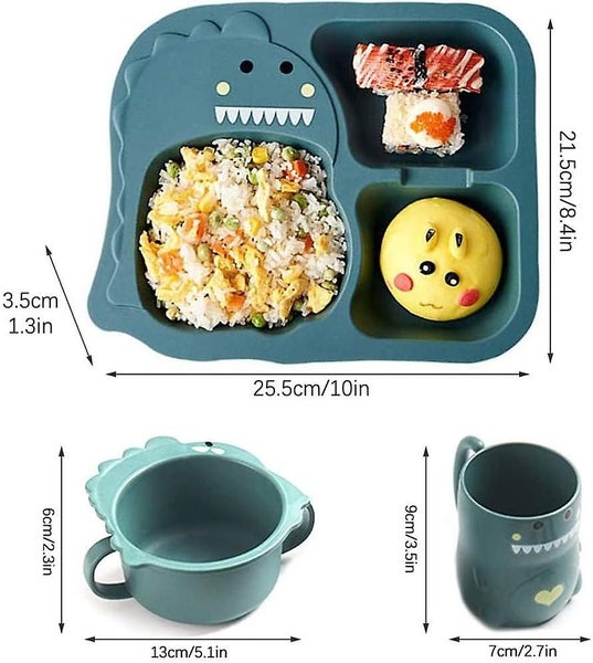 6-piece Children's Dishes And Plates Children Bowl Cup Spoon Fork Cartoon Littl Carousel 2