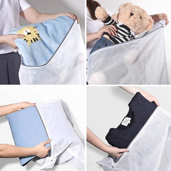2pcs-washing Machine Laundry Bag-large Size 60*60cm Fine Mesh Carousel 5