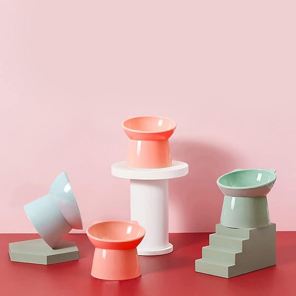 Elevated Cat Bowl For Anti-vomiting Non-slip Food And Water Bowl For Small Dog Carousel 5