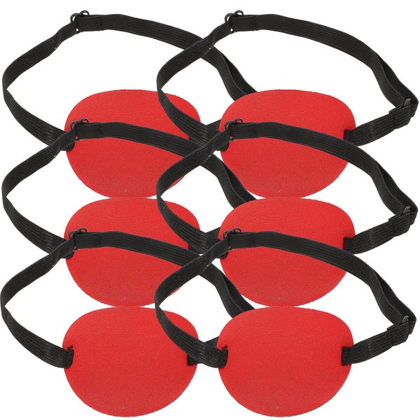 6pcs Amblyopia Corrected Eye Patches Practical Single Eye Covers Elastic Strap Carousel 1