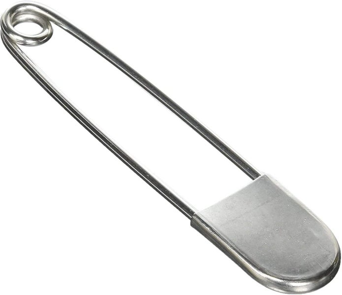 2 Pcs Stainless Steel Safety Pins Largesilver Xl Safety Pins 12.8cm Carousel 1