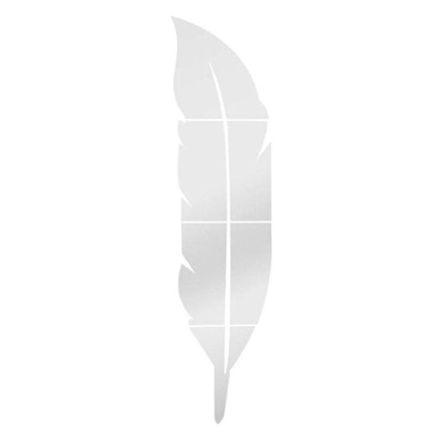 Feather Wall Mirror 3d Acrylic Mirror Feather Wall Stickers Modern Home Decor Carousel 2