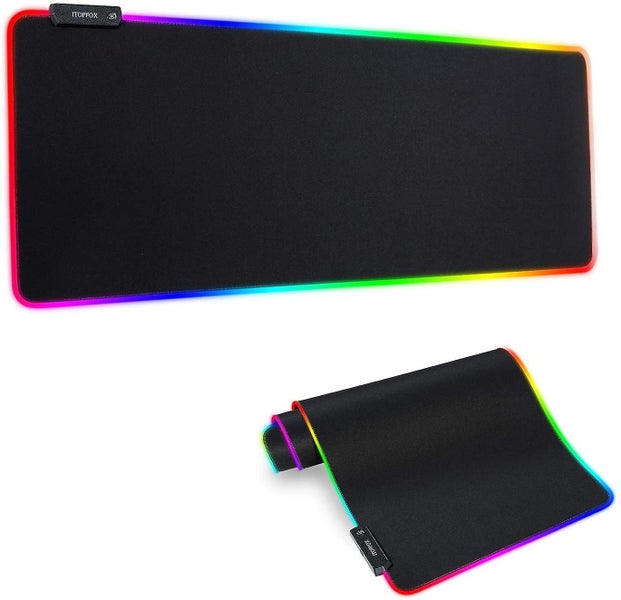 Large Rgb Gaming Mouse Pad - Led Mouse Pad With 14 Lighting Modes Waterproof Co Carousel 1