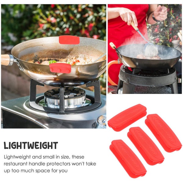 4pcs Anti-scalding Handle Protectors Heat-resistant Handle Covers Frying Pan H Carousel 5