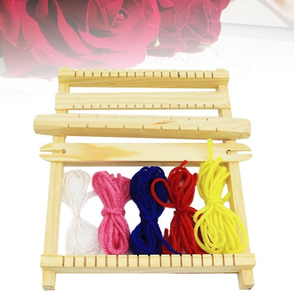 Small Size Diy Hand-knitting Wooden Loom Toys Children Weaving Machine Intelle Carousel 2