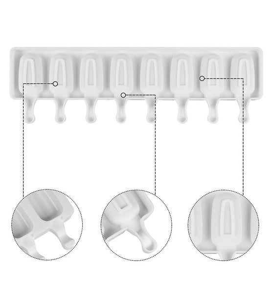 Molds Silicone Mini Ice Cream Bars Mold Set Reusable Popsicle Molds Ice Pop Mo Carousel 2