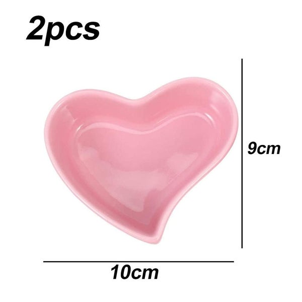 2pcs Small Animal Bowls Hamster Bowl Small Animals Ceramic Food Water Bowl Ham Carousel 2