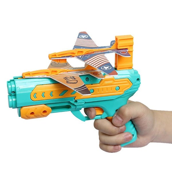 1 Set Of Ejector Toy Foams Catapult Aircraft Children Outdoor Flight Toy Carousel 2