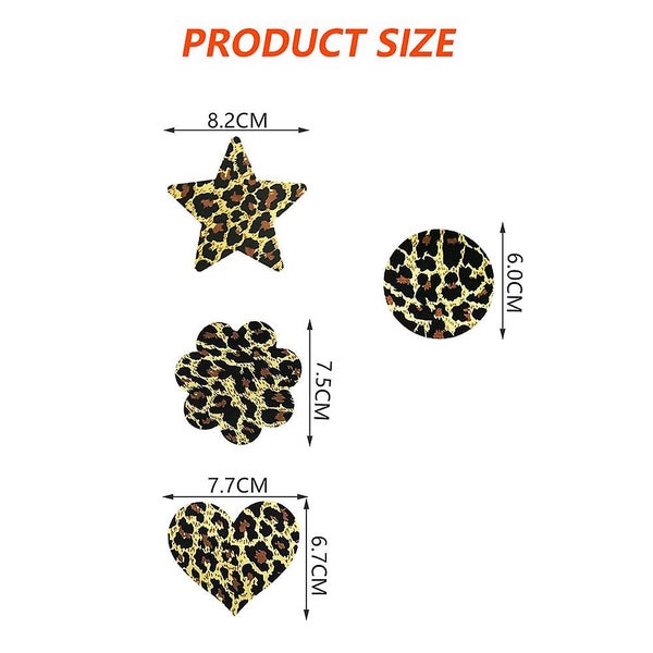 Leopard Print Nipple Cover Self Adhesive Breast Pasties Carousel 2