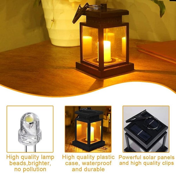 Solar Lantern Lights Outdoor Waterproof Solar Table Lamp Hanging Lighting Carousel 5