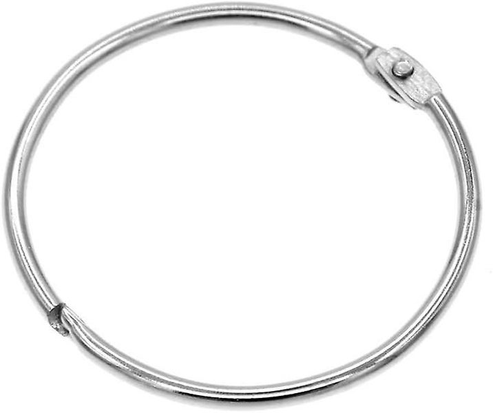 Metal Shower Curtain Ring 20 Pcs Silver Drape Ring Buckles 50mm Carousel 1