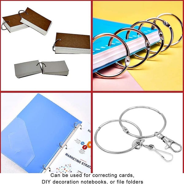 Metal Shower Curtain Ring 20 Pcs Silver Drape Ring Buckles 50mm Carousel 2