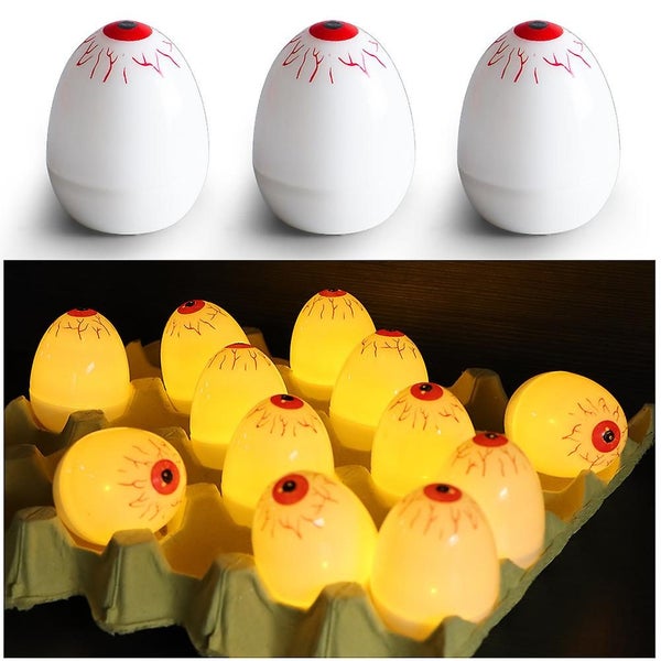 12pcs Huge Horror Party Lights Eyeball Battery Operated Candle Light For Hallo Carousel 1
