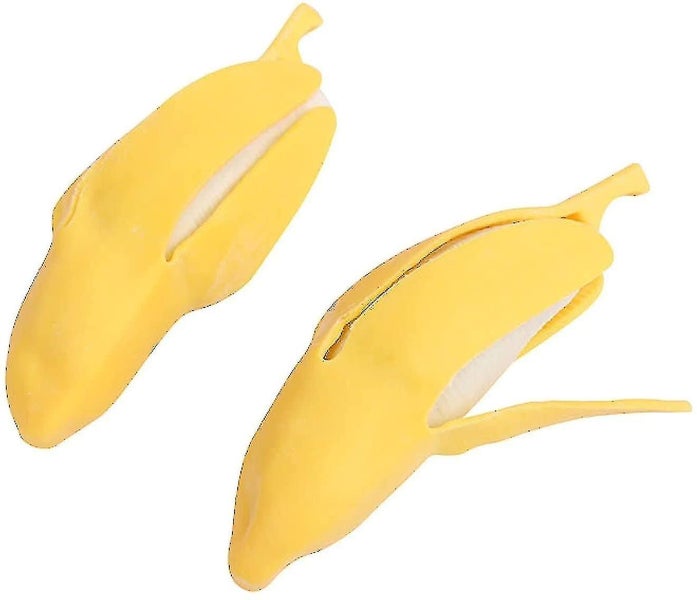 2 Pcs Banana Decompression Toys Banana Simulation Decompression Toys Slow-play Carousel 2