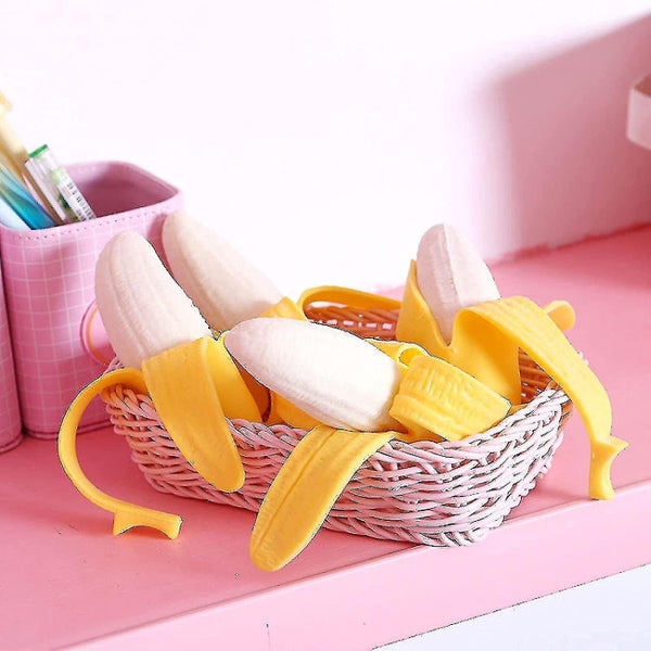 2 Pcs Banana Decompression Toys Banana Simulation Decompression Toys Slow-play Carousel 5