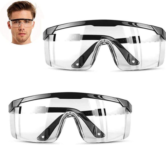 2 Pack Safety Glasses anti Fog And Uv Protection Protective Clear Goggles safe Carousel 1