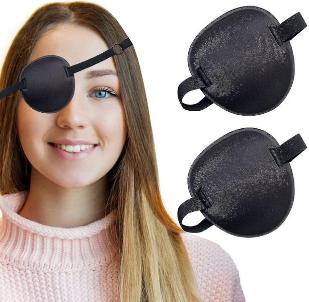 2 Pack Eye Patch Soft Adjustable Amblyopia Lazy Eye Patches For Left Or Right Carousel 1