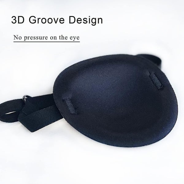2 Pack Eye Patch Soft Adjustable Amblyopia Lazy Eye Patches For Left Or Right Carousel 2