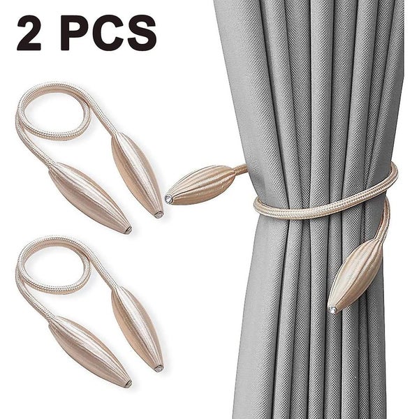 2 Pcs Magnetic Curtain Tiebacksconvenient Drape Tie Backs Decorative Drape Tie Carousel 1