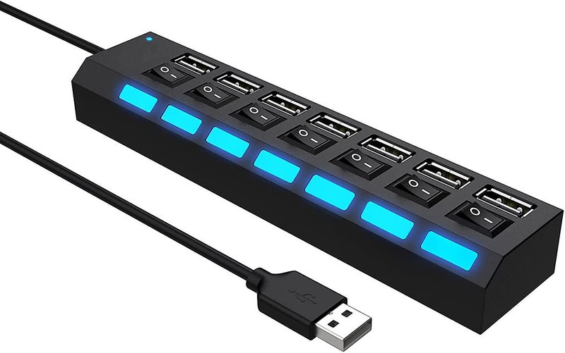 High-speed Usb 0 Hub 7-port Multi-port Compact Usb Hub Carousel 1