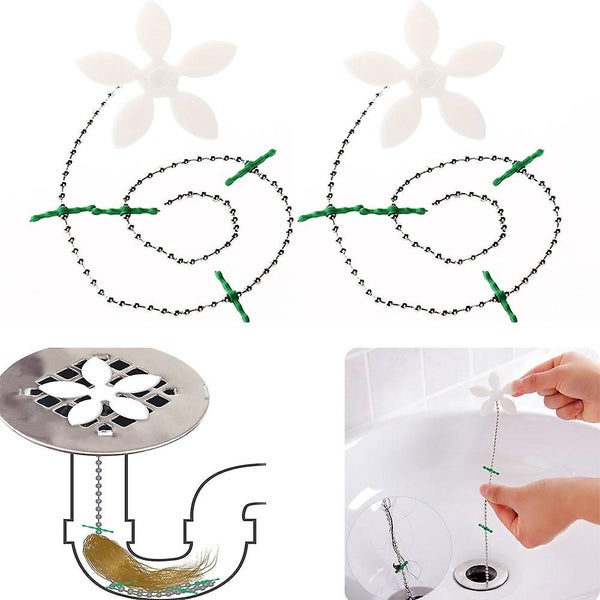 2 In A Pack Shower Drain Hair Catcher Never Clean A Clogged Drain Again Carousel 1