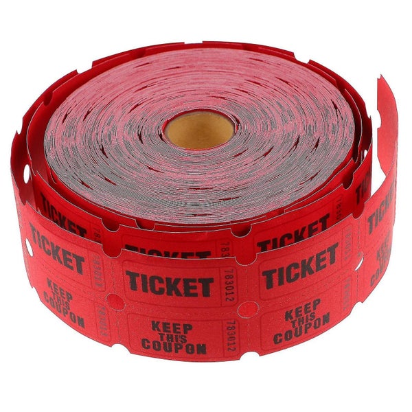1 Roll Of Raffle Tickets Roll Amusement Park Tickets Universal Tickets Roll Ti Carousel 1