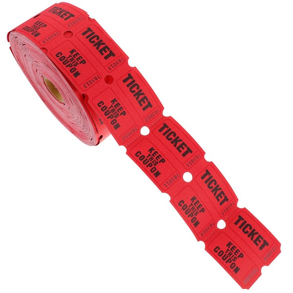1 Roll Of Raffle Tickets Roll Amusement Park Tickets Universal Tickets Roll Ti Carousel 2
