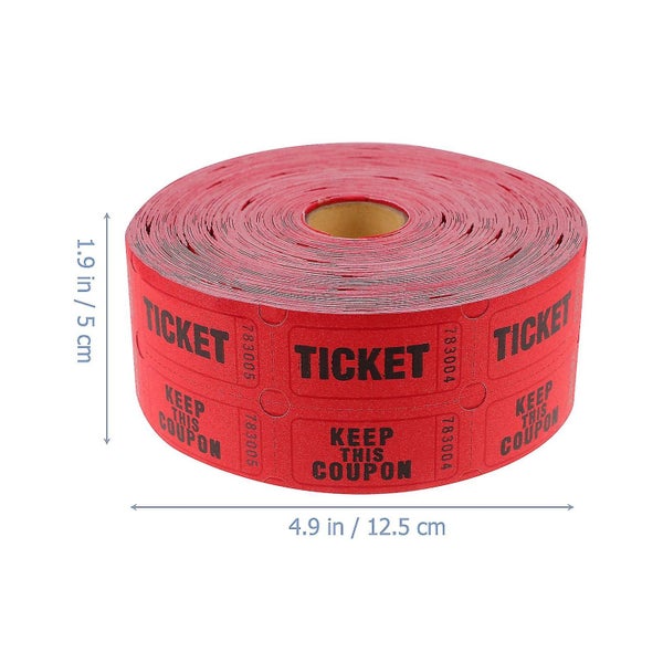 1 Roll Of Raffle Tickets Roll Amusement Park Tickets Universal Tickets Roll Ti62998274035458112
