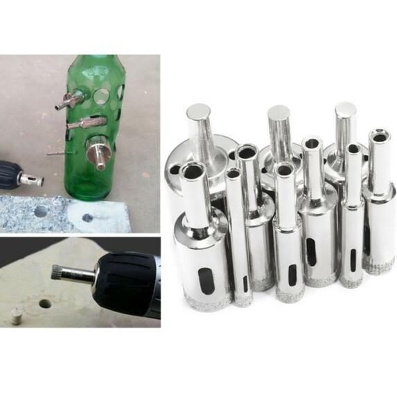 Diamond Glass Drill Set Drill Bit Cutter Drill Holes 10PCS Carousel 2