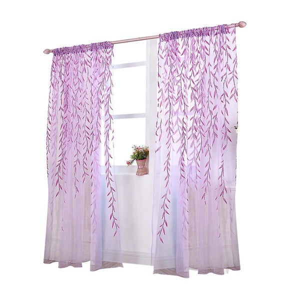 Green Drapes Single Voile Curtain Panel 51 Window Sheer Panels Window Screen Carousel 1