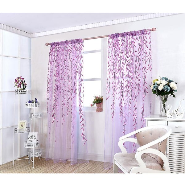 Green Drapes Single Voile Curtain Panel 51 Window Sheer Panels Window Screen Carousel 2