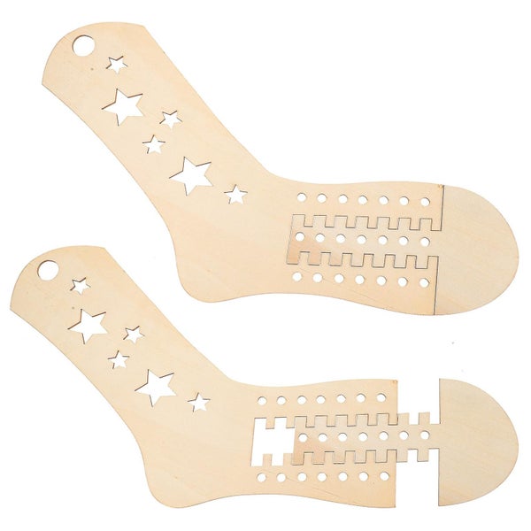 2pcs Wooden Sock Blockers Knitting Sock Blockers Crochet Sock Diy Knitting Mol Carousel 2